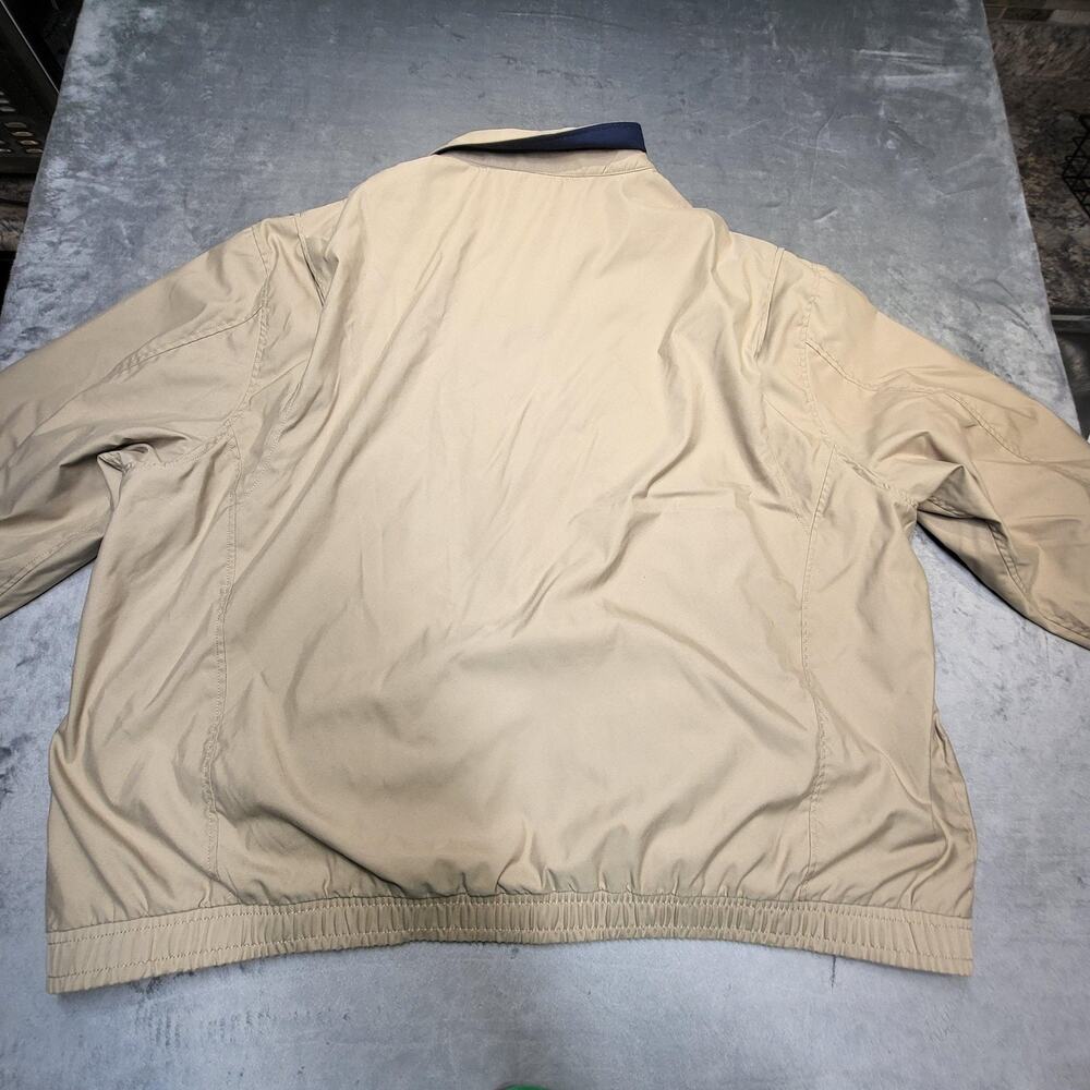 Polo Ralph Lauren Jacket Mens 4XLT Beige Bomber Collared Full Zip Lined - Picture 10 of 11
